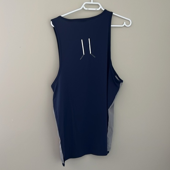 Men's Blue and Gray Tank Top - Picture 2 of 3